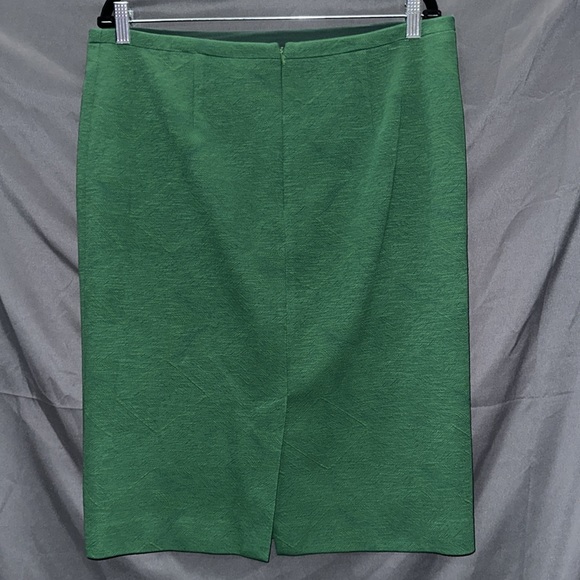 Green raised print pencil skirt - Picture 5 of 7